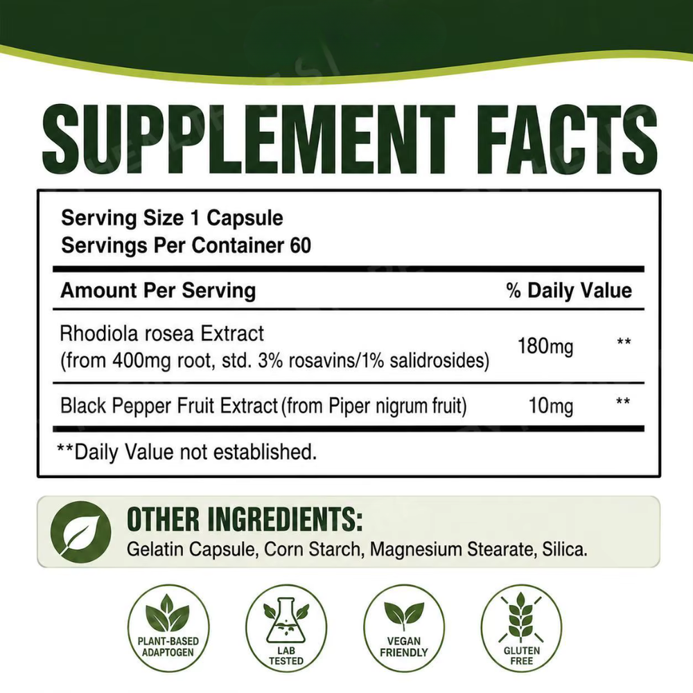Rhodiola Rosea | Calm Your Stress & Get Your Focus Back