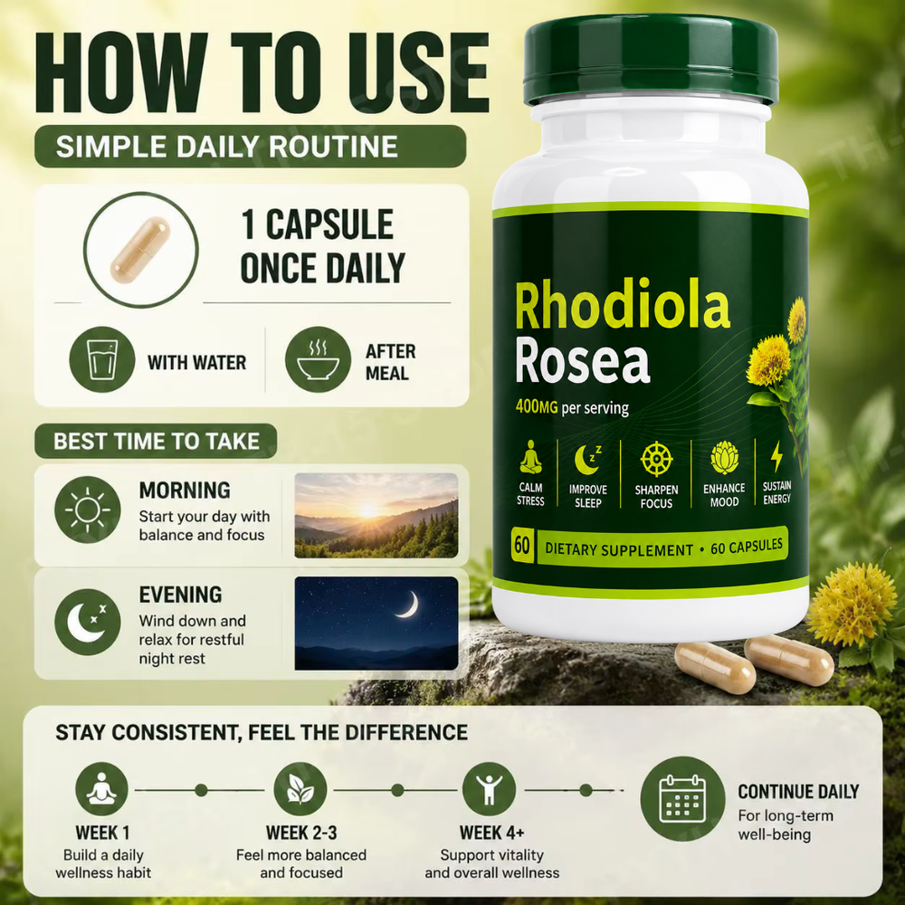 Rhodiola Rosea | Calm Your Stress & Get Your Focus Back