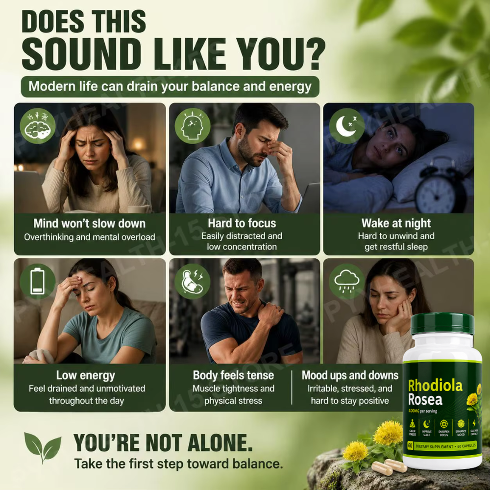 Rhodiola Rosea | Calm Your Stress & Get Your Focus Back